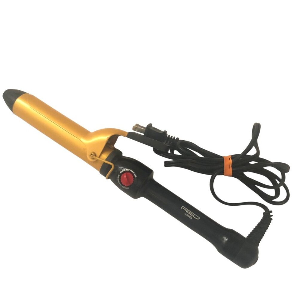 Red by Kiss Ceramic Tourmaline Professional Curling Iron 1 1/2" CI07N